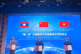 China, Laos y Vietnam ponen en marcha mecanismo de cooperación para aplicación de la ley (Foto: VNA)