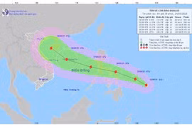 Tormenta Bualoi se convertirá en el tifón No.10 al entrar al Mar del Este. (Foto: Centro Nacional de Pronóstico Hidrometeorológico de Vietnam)