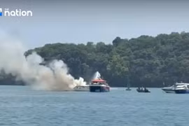 Explosión e incendio de lancha en Phuket deja varios heridos (Foto: The Nation)