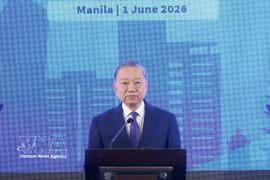 El secretario general del Partido Comunista y presidente de Vietnam, To Lam, en el Foro de Negocios Vietnam - Filipinas. (Foto: VNA)
