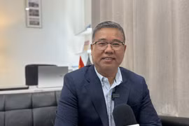 El presidente del Club de Empresarios y Patriotas de la región DMV, Nguyen Quang Thanh (Foto: VNA)