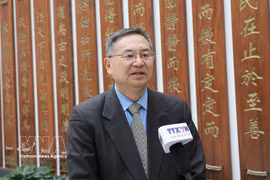 El profesor dr. Cheng Hanping, director ejecutivo del Instituto de Estudios Regionales y Nacionales y director del Centro de Investigación de Vietnam de la Universidad Tecnológica de Zhejiang (Foto: VNA)