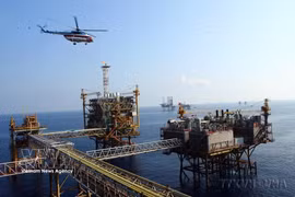 El Complejo Tecnológico No. 2 comprende cuatro estructuras marinas: una plataforma central de procesamiento, una plataforma de inyección, una plataforma de compresión de gas y un módulo de alojamiento para el personal. (Foto: VNA)