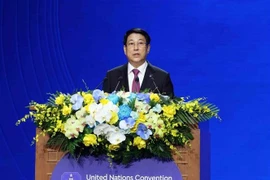 El presidente de Vietnam, Luong Cuong, en la sesión inaugural. (Foto: VNA)