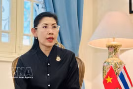 La embajadora de Tailandia en Vietnam, Urawadee Sriphiromya. (Foto: VNA)