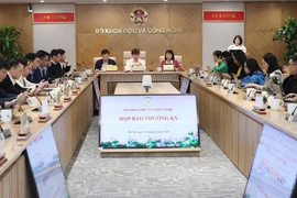 La conferencia de prensa sobre los Premios Ho Chi Minh y los Premios Estatales de Ciencia y Tecnología de 2027. (Foto: VNA)