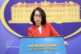 La portavoz de la Cancillería de Vietnam, Pham Thu Hang. (Foto: VNA)
