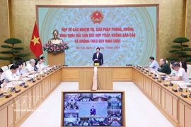 El viceprimer ministro de Vietnam, Tran Hong Ha, exige una gestión estricta y medidas drásticas contra la pesca ilegal. (Foto: VNA)