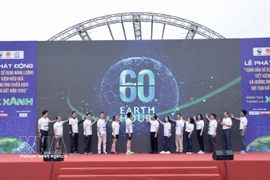 Ceremonia de lanzamiento del Movimiento Nacional para el Uso Eficiente y Ahorrativo de la Energía y Respuesta a la Campaña de la Hora del Planeta 2026. Foto: VNA