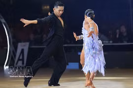 Equipo vietnamita de DanceSport brilla en el campeonato regional (Foto: VNA)