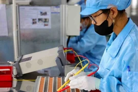 Foto ilustrativa: Producción de componentes electrónicos. (Fuente: VNA)