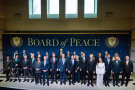 El secretario general del Partido Comunista de Vietnam, To Lam, en la reunión inaugural de la Junta de Paz sobre Gaza (Foto: VNA)
