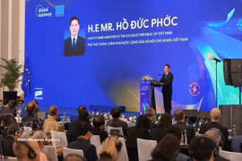 El viceprimer ministro de Vietnam, Ho Duc Phoc, en el Foro de Negocios e Inversión UE-Vietnam (Foto: VNA)