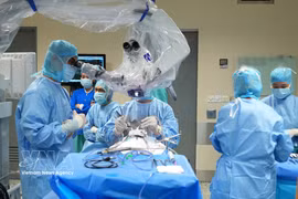 Médicos vietnamitas salvan a marinero ruso (Foto: VNA)