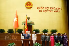 El secretario general del Partido, To Lam, jura su cargo como Presidente de Vietnam. (Foto: VNA)