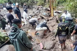  Inundaciones repentinas en Sulawesi del Norte dejan 14 muertos en Indonesia (Foto: Antara)