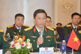 El titular del Departamento de Juventud del Departamento General de Política del EPV, teniente coronel Nguyen Quang Huy. (Foto: qdnd.vn)