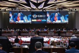 El primer ministro de Vietnam, Pham Minh Chinh, en la Cumbre del G20. (Foto: VNA)