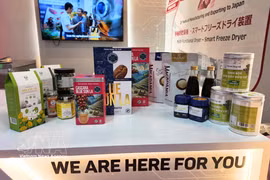 Productos vietnamitas en FOODEX Japan 2026, en Tokio. (Foto: VNA)