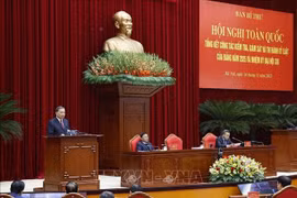 El secretario general del Partido Comunista de Vietnam, To Lam en la conferencia nacional. (Foto: VNA)