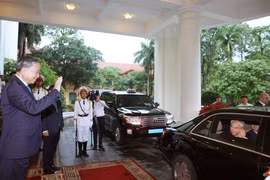 Presidente de Duma Estatal de Rusia concluye con éxito su visita oficial a Vietnam. (Foto: VNA)