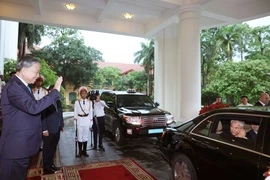 Presidente de Duma Estatal de Rusia concluye con éxito su visita oficial a Vietnam. (Foto: VNA)