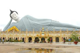 La pagoda Som Rong: Lugar que preserva los valores culturales y religiosos del pueblo Khmer. Foto: VNA