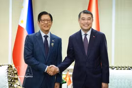 El primer ministro de Vietnam, Le Minh Hung, (derecha) y el presidente de Filipinas, Ferdinand Marcos Jr. (Foto: VNA)