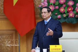 El primer ministro de Vietnam, Pham Minh Chinh, se reúne en Hanoi con una delegación de 37 empresas japonesas (Foto: VNA)