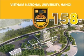 La Universidad Nacional de Vietnam en Hanoi lidera el grupo de las instituciones vietnamitas. (Fuente: Internet)