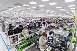 Una cadena de producción de Samsung Vietnam. Foto: VNA