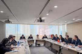 Una delegación de alto nivel del Tribunal Supremo Popular de Vietnam, encabezada por su presidente, Nguyen Van Quang, realiza una visita de trabajo a Singapur. (Foto: VNA)