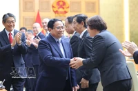 El primer ministro de Vietnam, Pham Minh Chinh, y las empresas japonesas. (Foto: VNA)