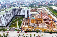 El proyecto piloto de viviendas sociales en el barrio de Thanh Sen, la provincia de Ha Tinh. (Foto: VNA)
