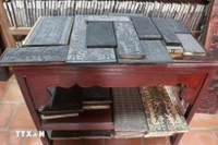 Los bloques de madera de la pagoda Bo Da, en la provincia de Bac Ninh, fueron reconocidos como Tesoro Nacional en 2017. (Foto: VNA)