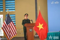 El viceministro de Defensa Nacional de Vietnam, Hoang Xuan Chien, habla en el evento. (Foto: VNA)
