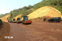 La autopista Tuyen Quang - Ha Giang en construcción. (Fuente: VNA)