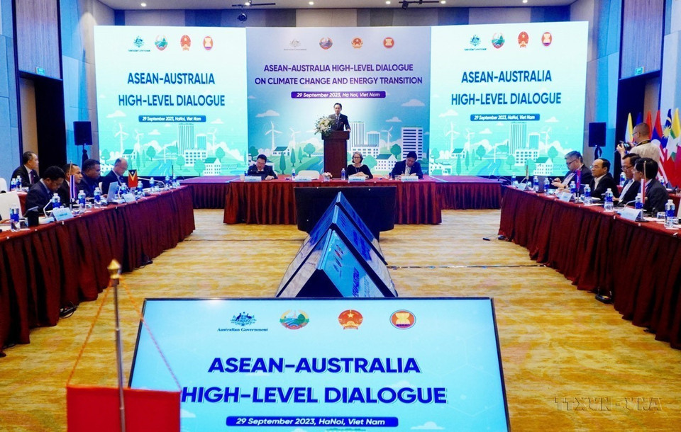 Diálogo de alto nivel ASEAN - Australia sobre Cambio Climático y Transición Energética (Hanoi, 29 de septiembre de 2023). Foto: VNA