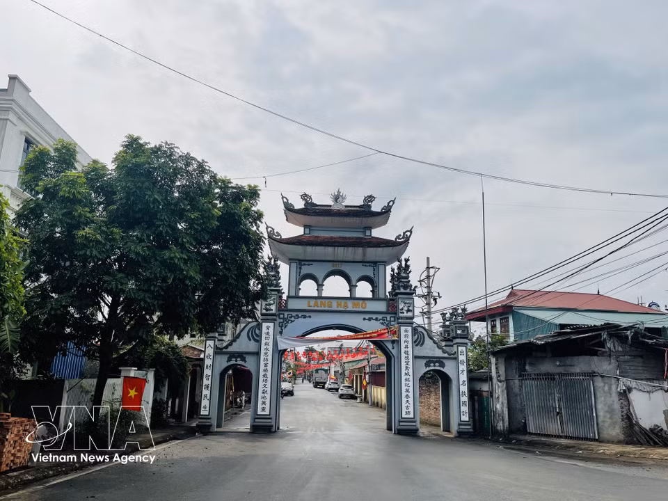 La aldea de Ha Mo, en la comuna de O Dien, conserva un rico legado histórico y cultural de larga data. (Foto: VNA)