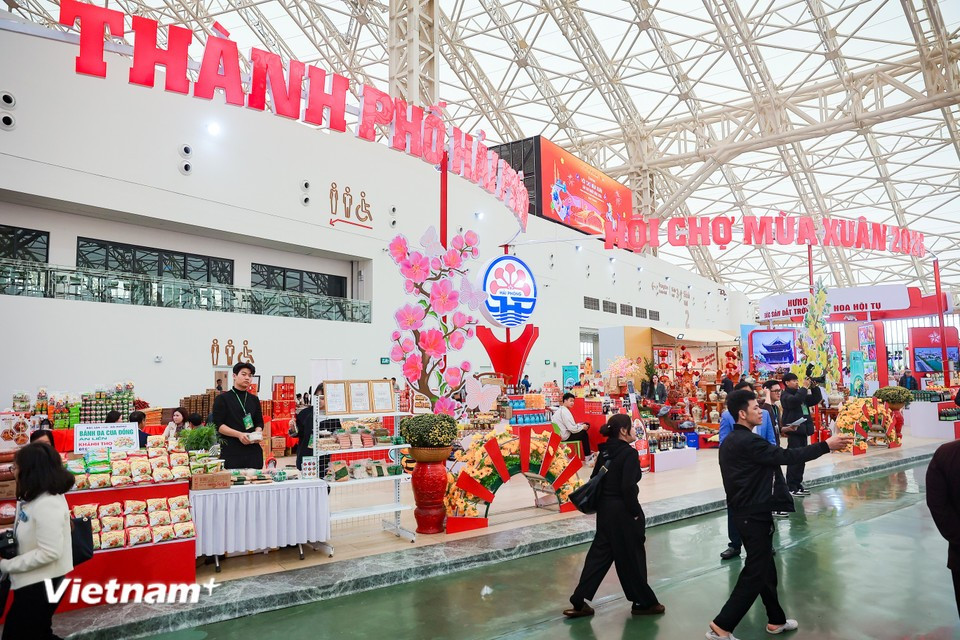 Cada provincia y ciudad (como Hanoi, Hai Phong, Hue, Da Nang, Can Tho, entre otras) cuenta con un espacio común de entre 200 m² y 250 m², donde se exhiben productos típicos y el potencial cultural y turístico de cada región. (Foto: Vietnam+)