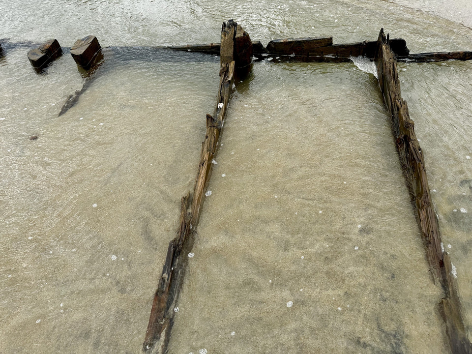 Las particiones internas del barco crean compartimentos. (Foto: VNA)