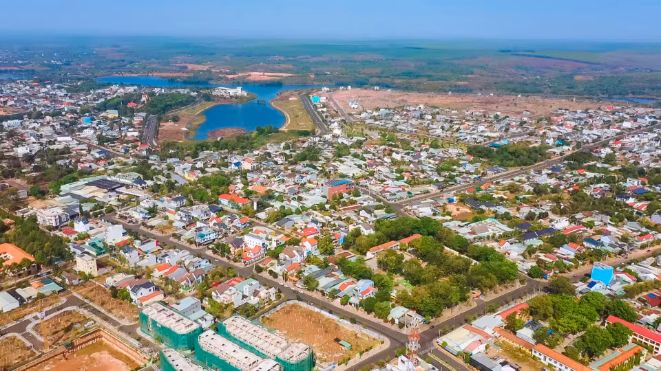 Dong Xoai es la capital de la provincia de Binh Phuoc. Fue reconocida como ciudad en 2018 y está en plena expansión para convertirse en una moderna y próspera urbe satélite de Ciudad Ho Chi Minh. (Foto: VNA)
