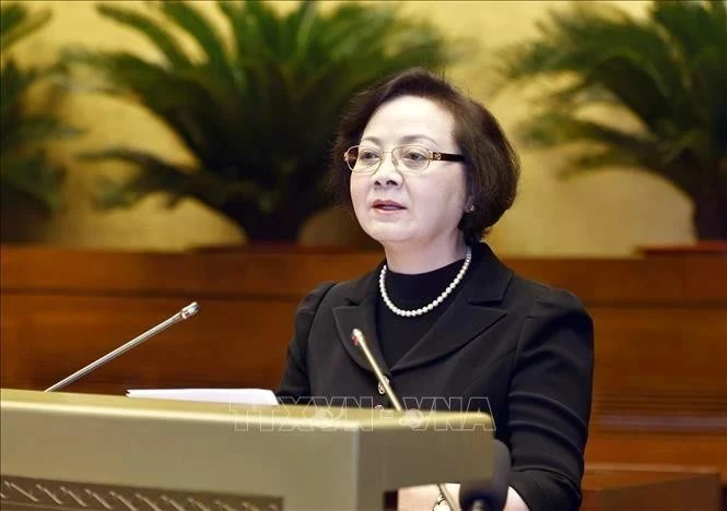 La ministra del Interior Pham Thi Thanh Tra (Foto: VNA)