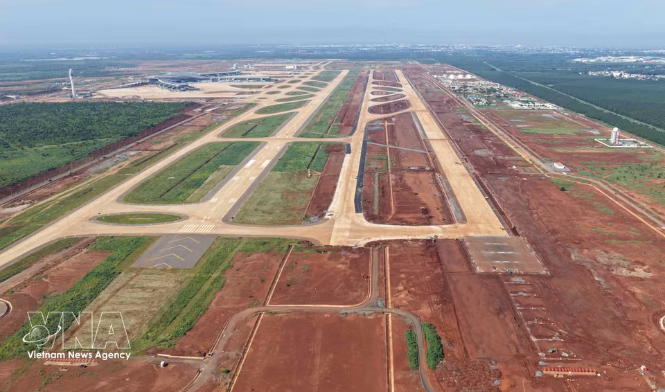 Vista de la zona central de la terminal de pasajeros del aeropuerto de Long Thanh. (Foto: VNA)