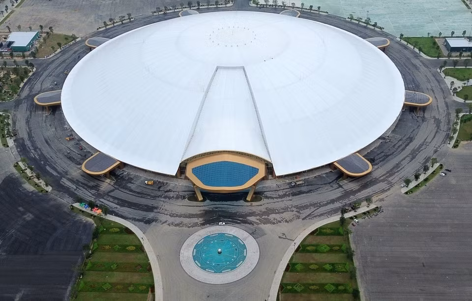El sitio destaca por ser el pabellón de exposiciones en forma circular más grande del mundo, con una superficie total de 104 mil 863 metros cuadrados. Foto: VNA