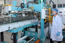 En una empresa de arroz en la provincia de Dong Thap. (Fuente: VNA)
