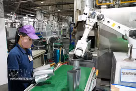 En una empresa en la provincia de Bac Ninh. (Fuente: VNA)