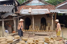 En la aldea de la cerámica de Thanh Ha. (Fuente: VNA)