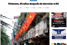 El artículo “Vietnam, 50 años después de derrotar a EU” (Fuente: VNA)