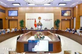 El Comité Permanente de la Asamblea Nacional de Vietnam inicia hoy su 43 reunión, bajo la presidencia del titular del Legislativo, Tran Thanh Man. (Fuente: VNA)
